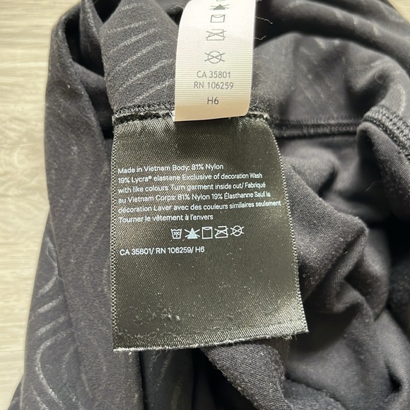 Lululemon Align High-Rise Pant Tight Leggings Nulu Aqueous Emboss Black Womens 6 - Picture 16 of 16